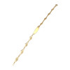 Gourmette d'occasion or 750 jaune maille filigrane 18 cm - vue V2