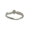 Solitaire d'occasion or 750 blanc diamant - vue V1