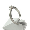 Solitaire d'occasion or 750 blanc diamant - vue V2