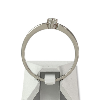 Solitaire d'occasion or 750 blanc diamant