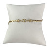 Bracelet d'occasion or 750 jaune maille fantaisie 18 cm - vue V1