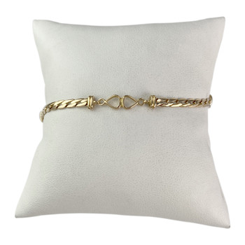 Bracelet d'occasion or 750 jaune maille fantaisie 18 cm