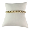Bracelet d'occasion or 750 jaune maille festonnée 17 cm - vue V1