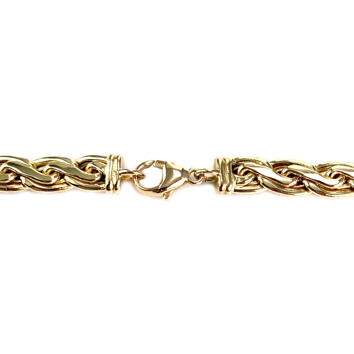 Chaîne d'occasion or 750 jaune maille festonnée 45,5 cm - vue 3