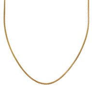 Chaîne d'occasion or 750 jaune maille gourmette 51,5 cm