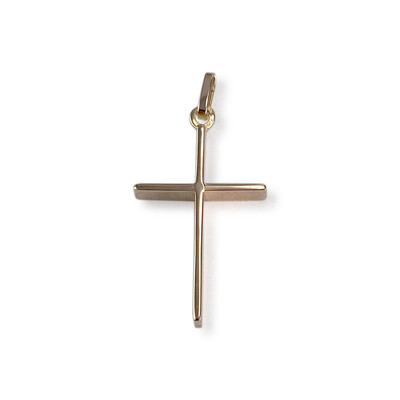 Pendentif croix d'occasion or 750 jaune - vue 1