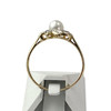 Bague d'occasion or 750 2 tons perle de culture diamants - vue V3