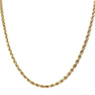 Chaîne d'occasion or 750 jaune maille corde 50 cm