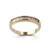 Bague d'occasion or 750 2 tons diamants - vue V1