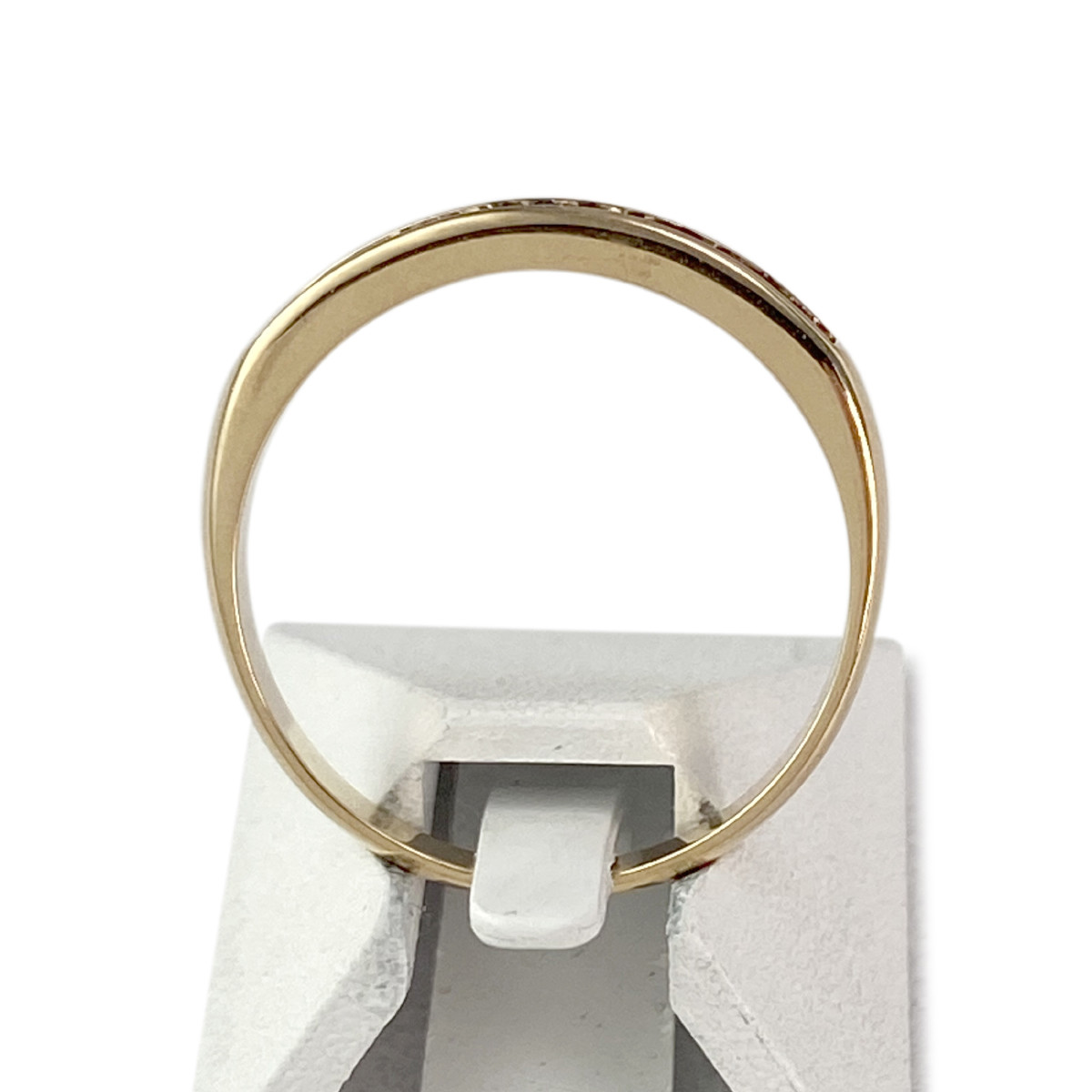 Bague d'occasion or 750 2 tons diamants - vue 3