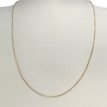 Chaîne d'occasion or 750 jaune maille forçat 51,5 cm