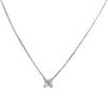 Collier d'occasion or 750 blanc maille forçat diamants 38 cm - vue V1