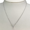 Collier d'occasion or 750 blanc maille forçat diamants 38 cm - vue V2
