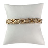 Bracelet d'occasion or 750 rose maille fantaisie 19 cm - vue V1