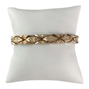 Bracelet d'occasion or 750 rose maille fantaisie 19 cm