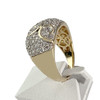 Bague d'occasion or 375 2 tons zirconias - vue V2