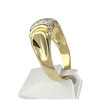 Bague d'occasion 2 ors 750 zirconias - vue V2
