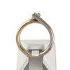 Solitaire d'occasion or 750 2 tons diamant - vue V3