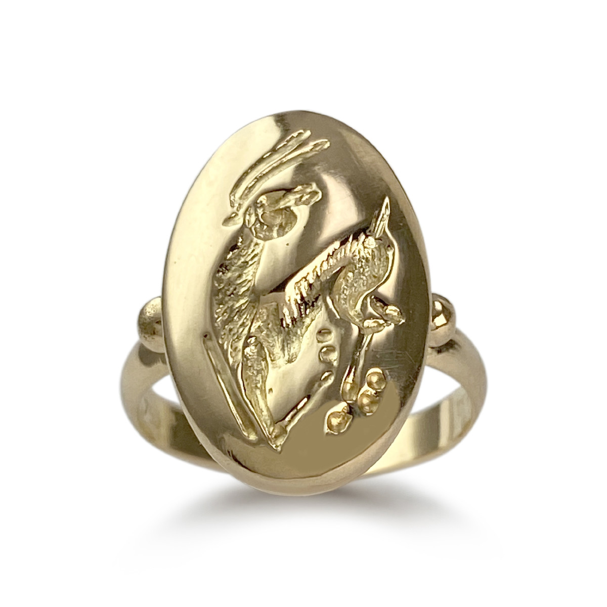 Bague d'occasion or 750 jaune gazelle