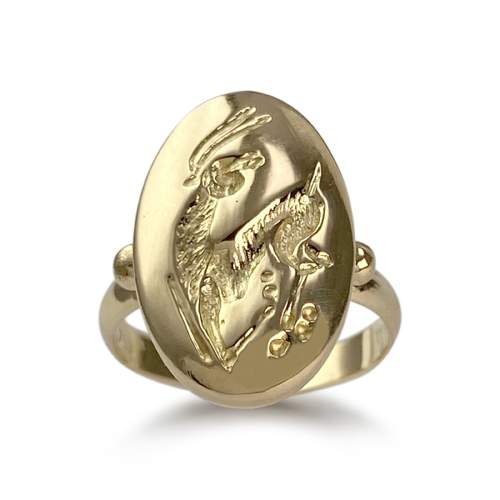 Bague d'occasion or 750 jaune gazelle