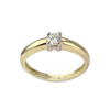 Solitaire d'occasion 2 ors 750 diamant - vue V1