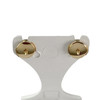 Boucles d'oreilles clous d'occasion or 750 jaune saphirs - vue V3