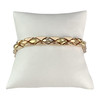 Bracelet d'occasion or 750 3 tons maille fantaisie 19 cm - vue V1
