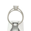 Solitaire d'occasion or 750 blanc diamant synthétique - vue V3