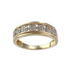 Bague d'occasion or 750 2 tons diamants - vue V1