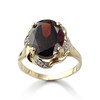 Bague d'occasion or 750 2 tons grenat - vue V1
