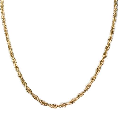 Chaîne d'occasion or 750 jaune maille torsadée 45 cm
