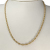 Pre-owned 750 yellow gold twisted chain, 45 cm - view V2
