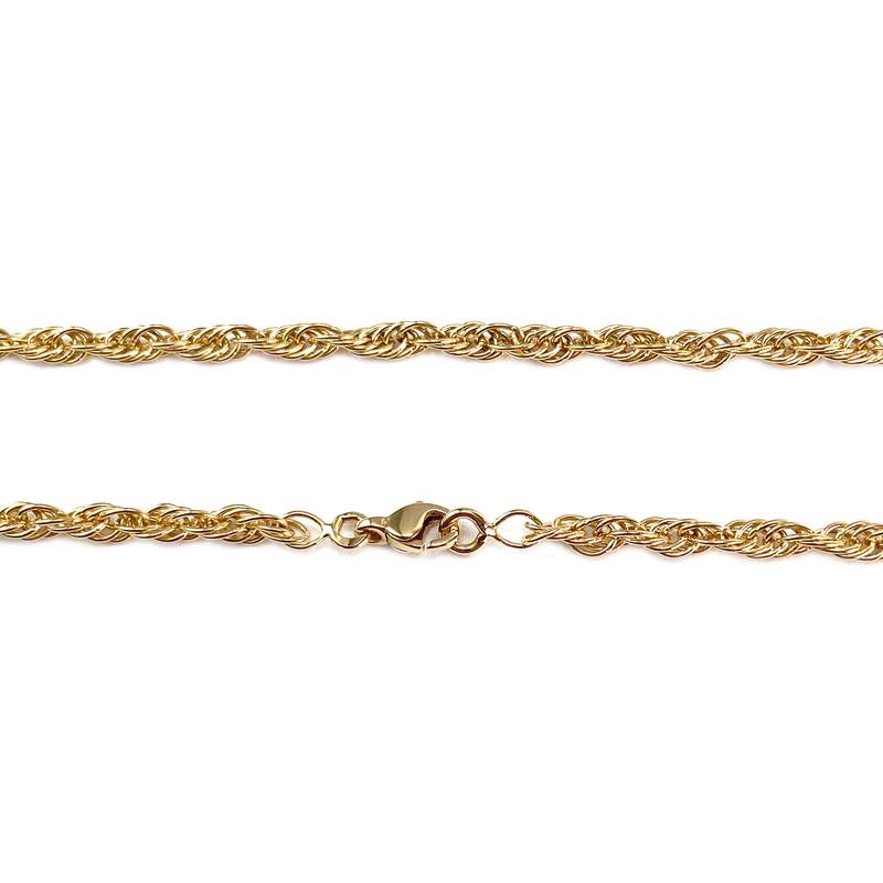 Chaîne d'occasion or 750 jaune maille torsadée 45 cm - vue 3