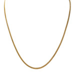 Chaîne d'occasion or 750 jaune maille gourmette 46 cm - vue 1