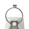 Bague d'occasion or 750 blanc topaze bleue - vue V3