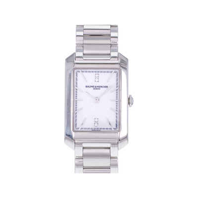 Montre d'occasion BAUME ET MERCIER Hampton femme quartz bracelet acier