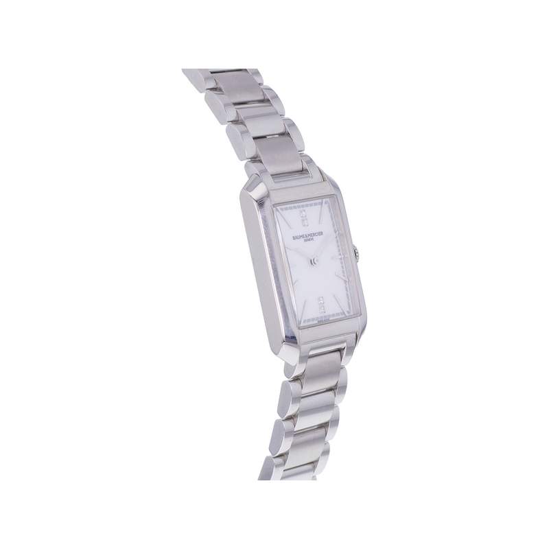 Montre d'occasion BAUME ET MERCIER Hampton femme quartz bracelet acier - vue 2