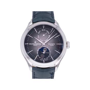 Montre d'occasion BAUME ET MERCIER Baumatic homme automatique bracelet cuir d'origine