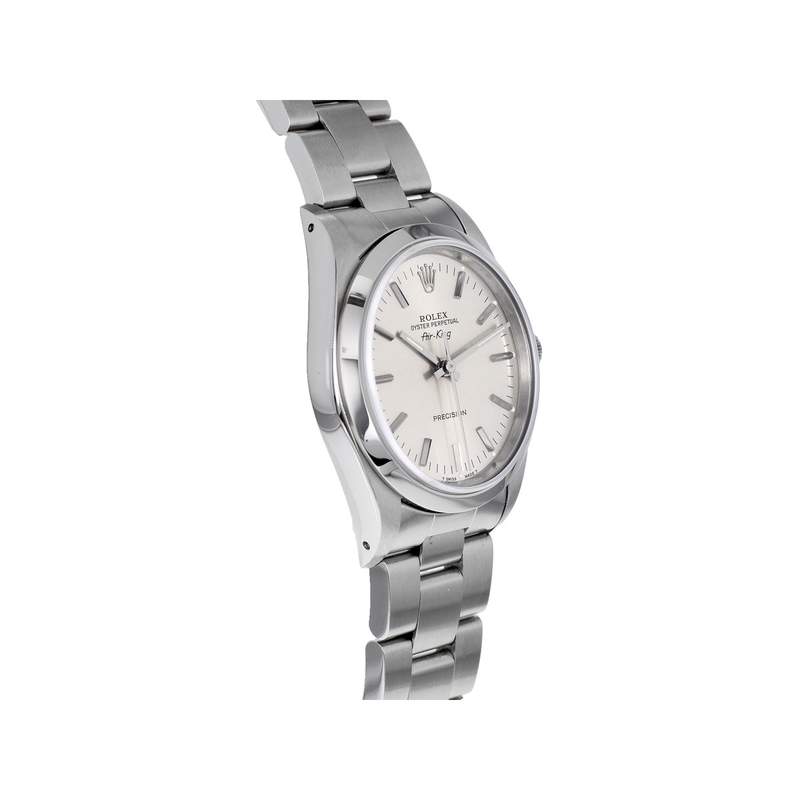 Montre d'occasion ROLEX Air King mixte automatique bracelet acier - vue 2