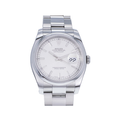 Montre d'occasion ROLEX DateJust homme mouvement automatique certifié (cosc) bracelet acier - vue 1