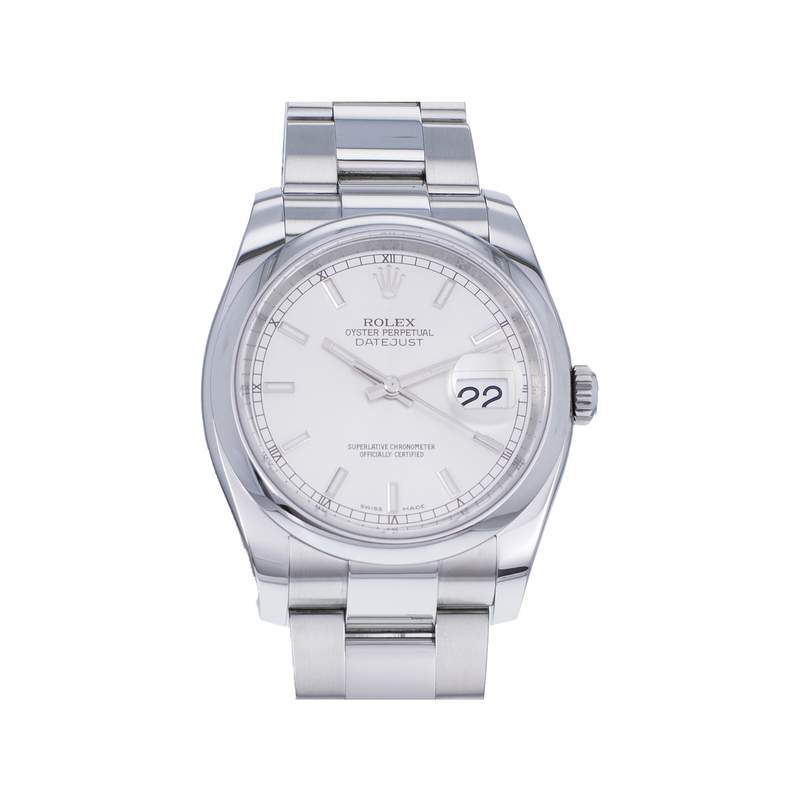 Montre d'occasion ROLEX DateJust homme mouvement automatique certifié (cosc) bracelet acier - vue 1