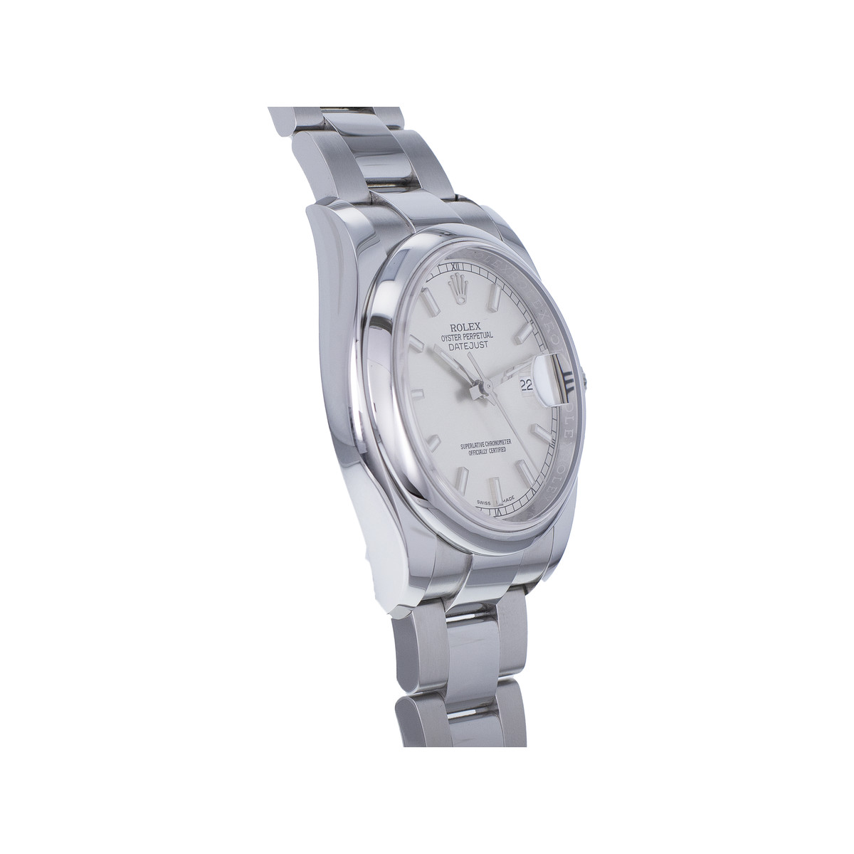 Montre d'occasion ROLEX DateJust homme mouvement automatique certifié (cosc) bracelet acier - vue 2