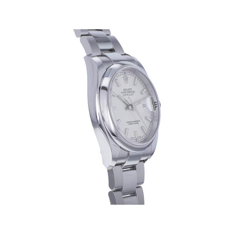 Montre d'occasion ROLEX DateJust homme mouvement automatique certifié (cosc) bracelet acier - vue 2