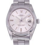 Montre d'occasion ROLEX Oyster Date mixte mouvement automatique certifié (cosc) bracelet acier - vue D1