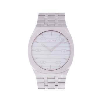 Montre d'occasion GUCCI 25H mixte quartz bracelet acier