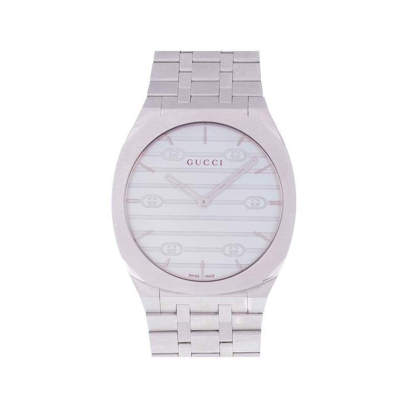 Montre d'occasion GUCCI 25H mixte quartz bracelet acier - vue 1