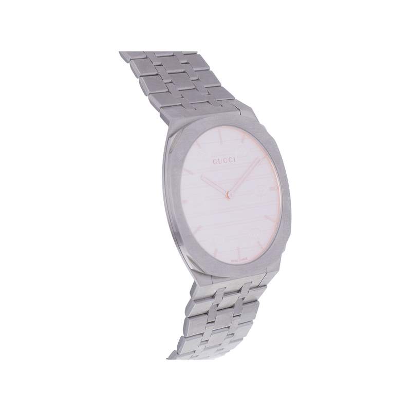 Montre d'occasion GUCCI 25H mixte quartz bracelet acier - vue 2