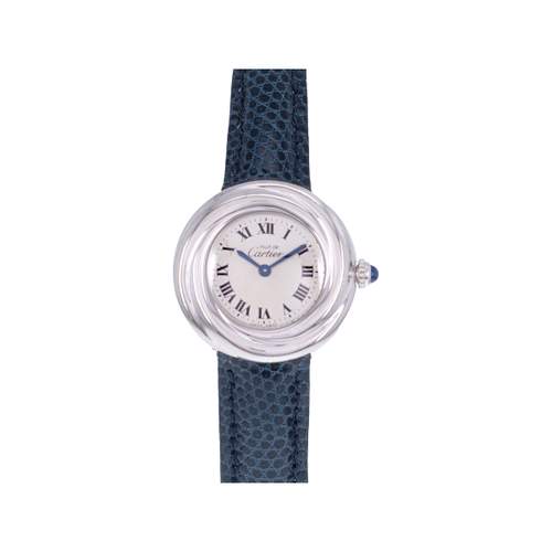 Montre d'occasion CARTIER Trinity femme quartz bracelet cuir cresus
