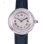 Tweedehands horloge CARTIER Trinity vrouw quartz lederen armband cresus - bekijk D1