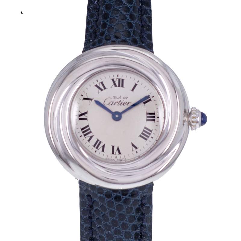 Montre d'occasion CARTIER Trinity femme quartz bracelet cuir cresus - vue D1